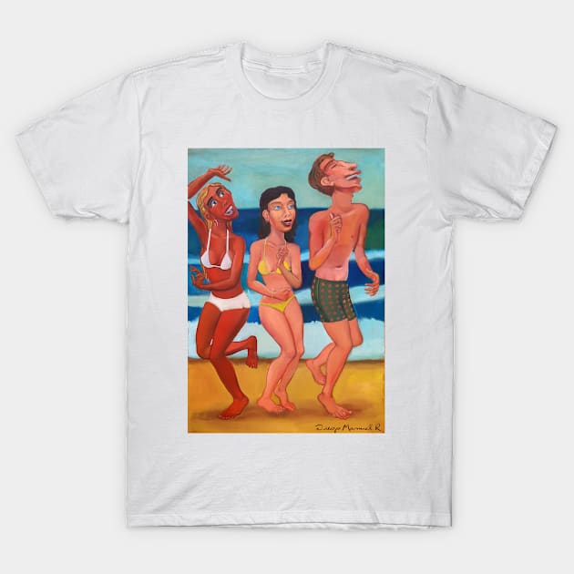 Dancing on the beach 9 T-Shirt by diegomanuel